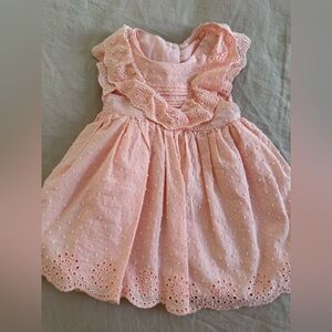 Kenzie baby Charming Pink Eyelet dress